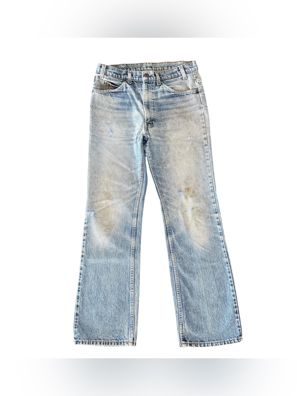 Vintage 1989 Levis 4054 Orange Tab Jeans USA Distressed Thrashed Small e Size 32